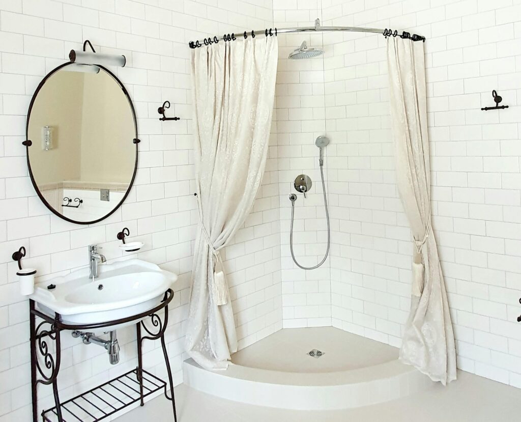 shower curtain rods